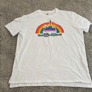 Disney WDW Tee with Castle Rainbow Design